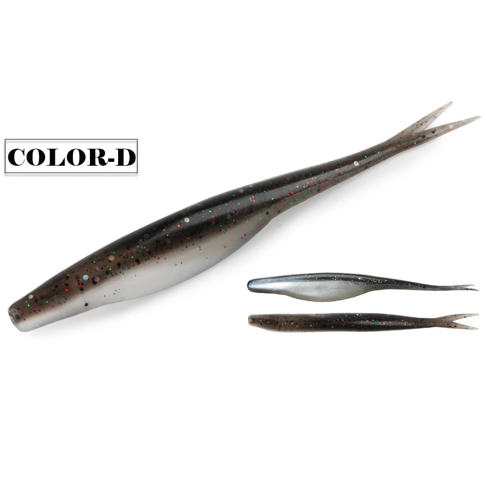 Leurre souple Spinnaker TPR Jerk Shad 12 cm – Imitation lançon – Spécial bar du bord