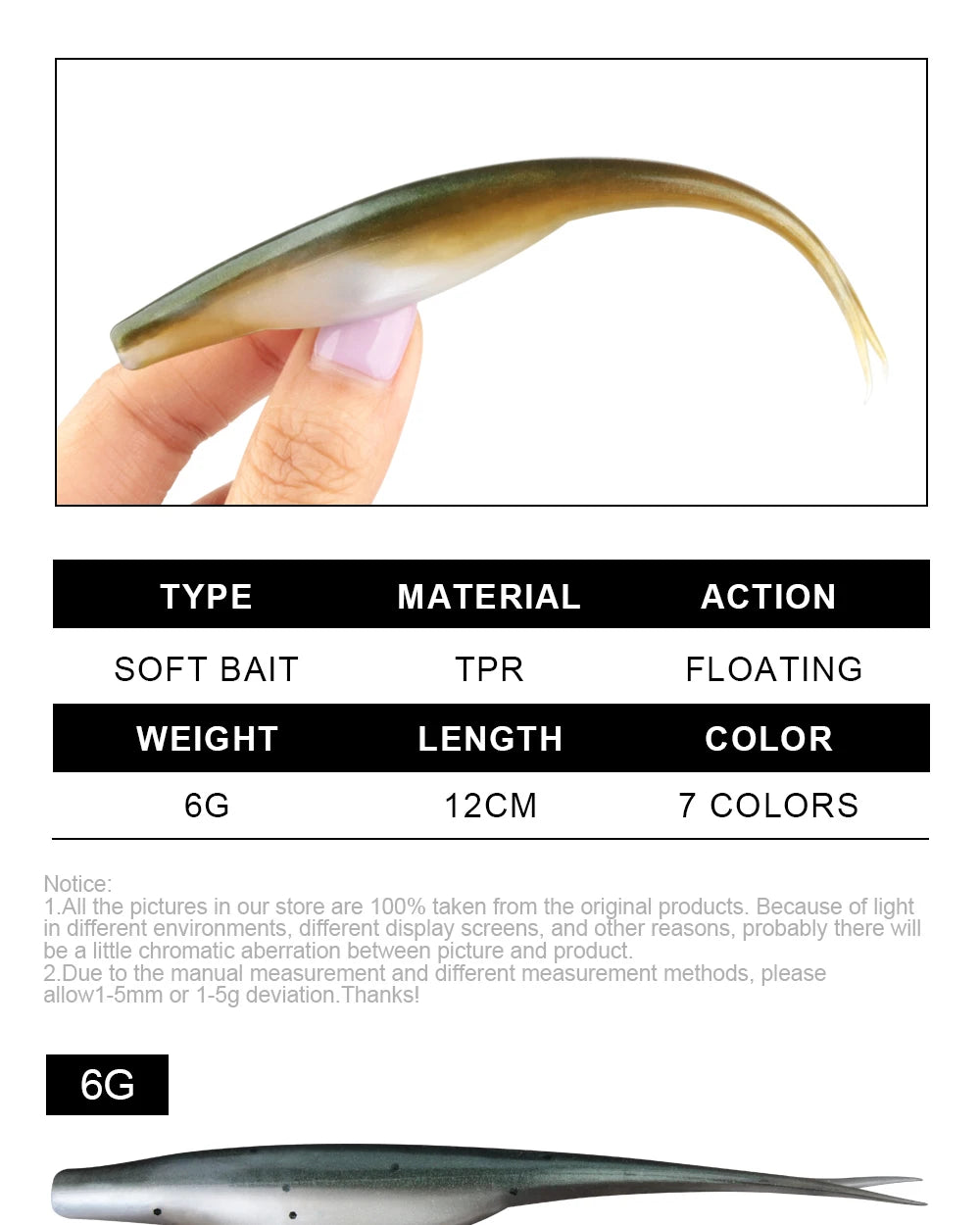 Leurre souple Spinnaker TPR Jerk Shad 12 cm – Imitation lançon – Spécial bar du bord