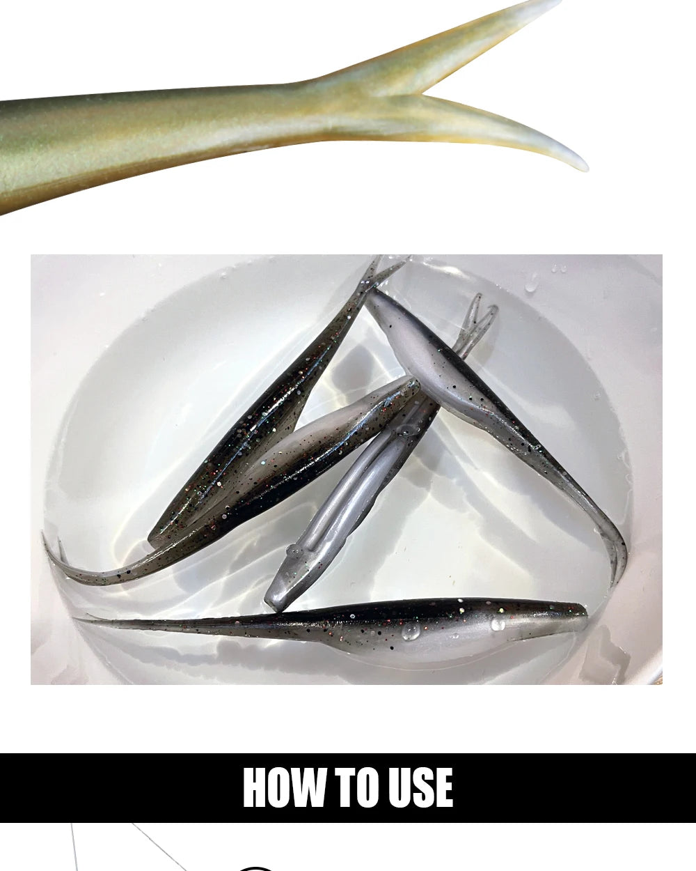 Leurre souple Spinnaker TPR Jerk Shad 12 cm – Imitation lançon – Spécial bar du bord