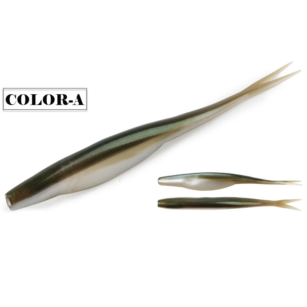 Leurre souple Spinnaker TPR Jerk Shad 12 cm – Imitation lançon – Spécial bar du bord