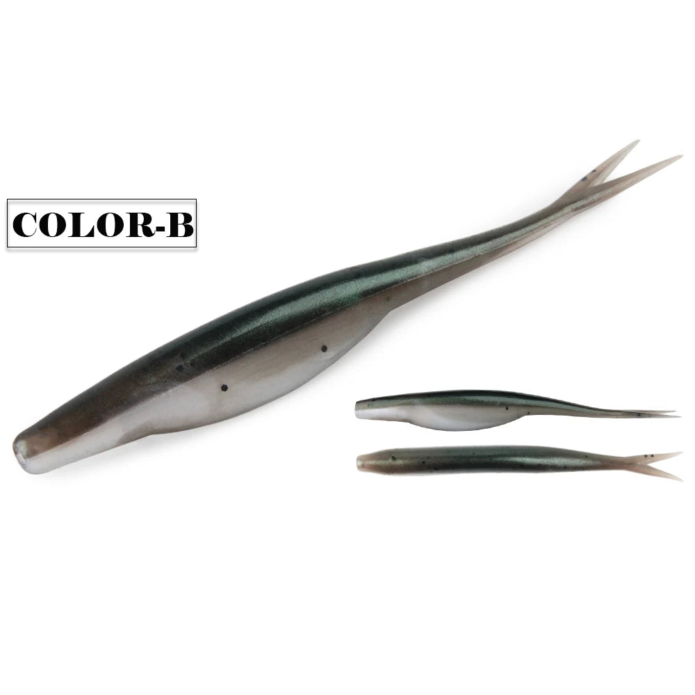 Leurre souple Spinnaker TPR Jerk Shad 12 cm – Imitation lançon – Spécial bar du bord