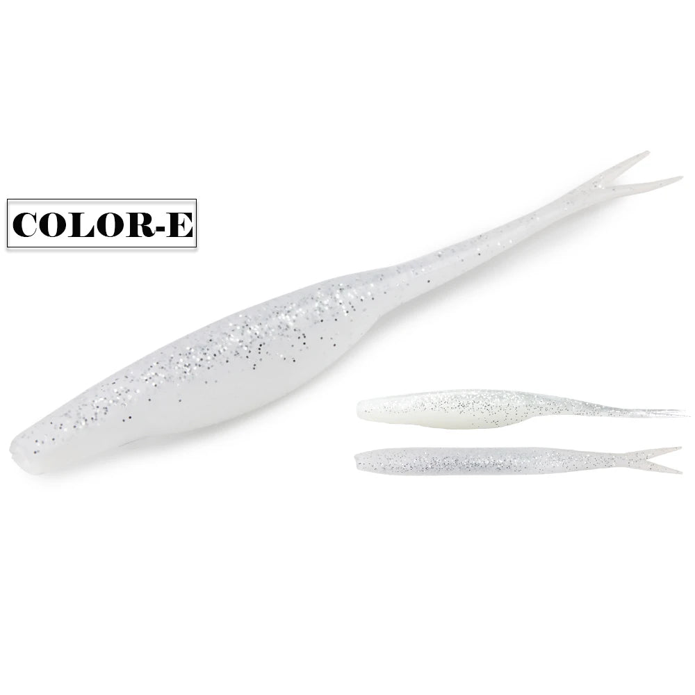 Leurre souple Spinnaker TPR Jerk Shad 12 cm – Imitation lançon – Spécial bar du bord